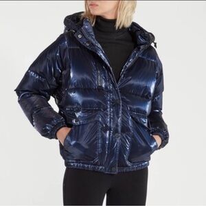 Blanc Noir ~ Mont Ventoux Puff Jacket with Down Fill